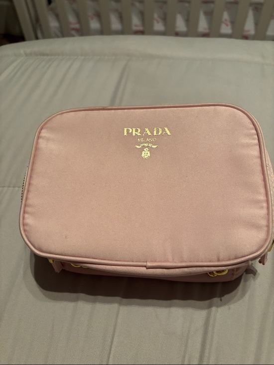 Prada Handbags - New Satin Light Pink Prada La Femme Cosmetic Case